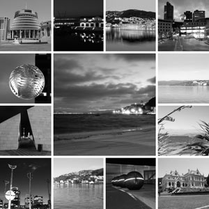 black and white montage