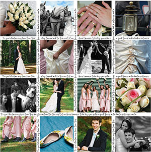 Wedding prints on canvas